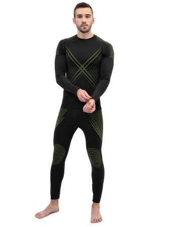 Комплект термобелья X-Line Sport мужской серый с зеленым